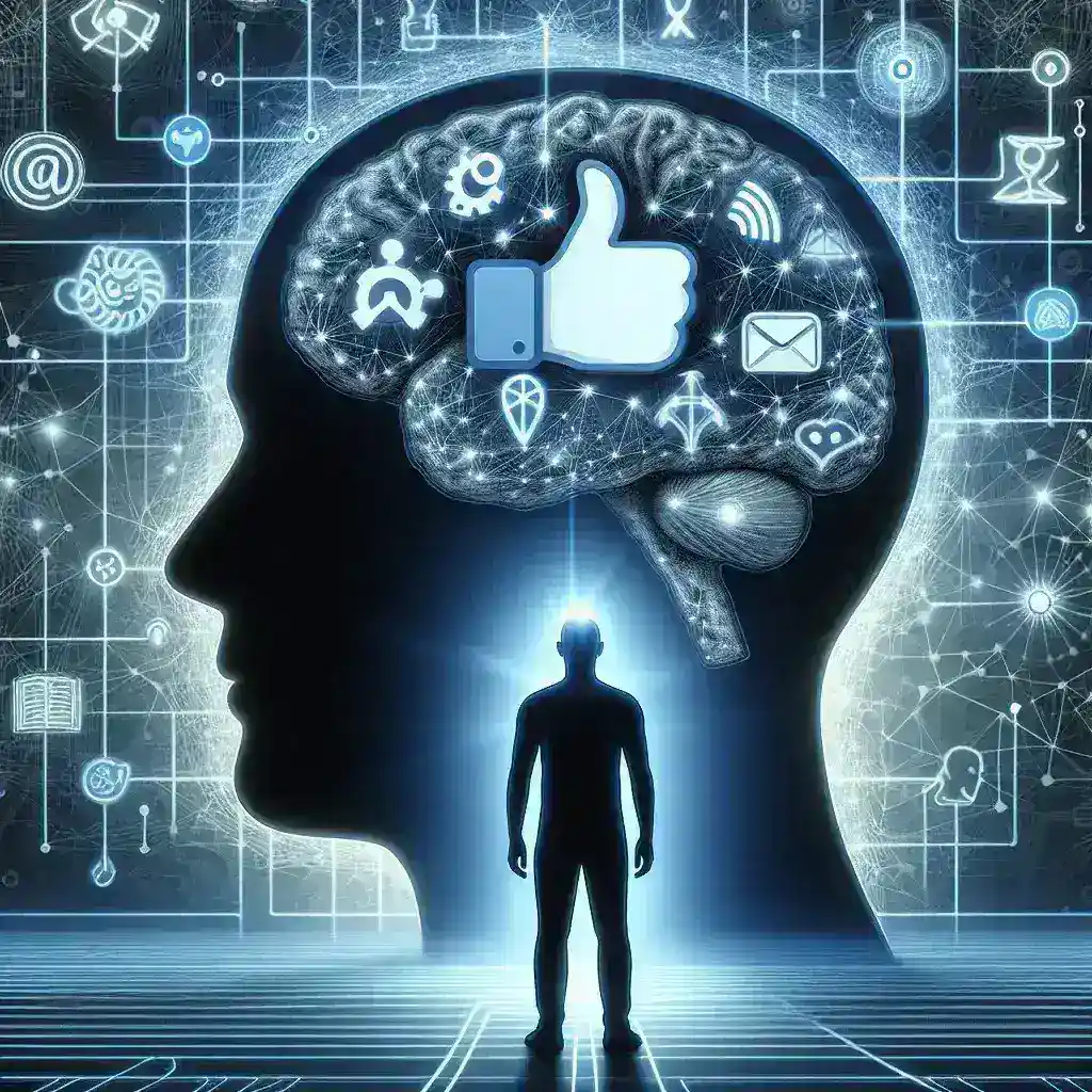 "Visual representation of Instagram engagement psychology, featuring a smartphone displaying notifications of likes and saves on photos, symbolizing user interaction and emotional impact in social media."