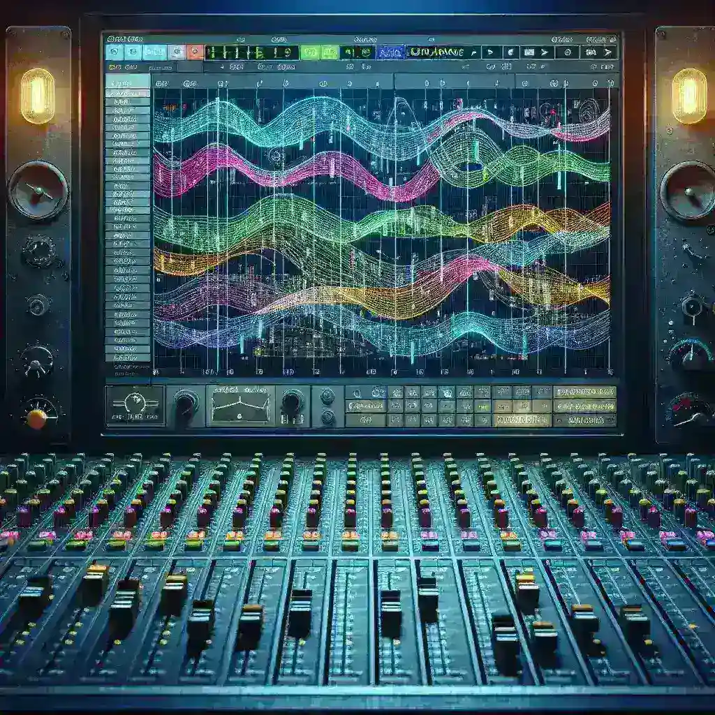 "Logic Pro X interface showcasing the new Auto-Arrange feature for tracks, enhancing user workflow and music production efficiency."